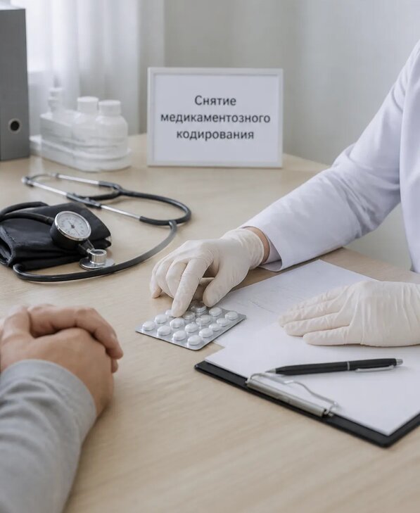 Снятие медикаментозного кодирования в Щербинке от 5091 р. | Медзона